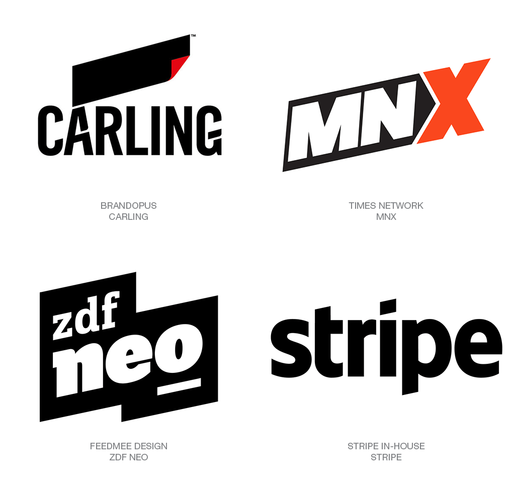 logotipos con paralelogramos